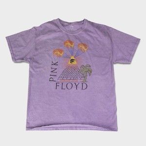 Pink Floyd Band Womens T Shirt Top M L Purple Tee Licensed Goodie Two Sleeves